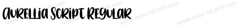 Aurellia Script Regular字体转换